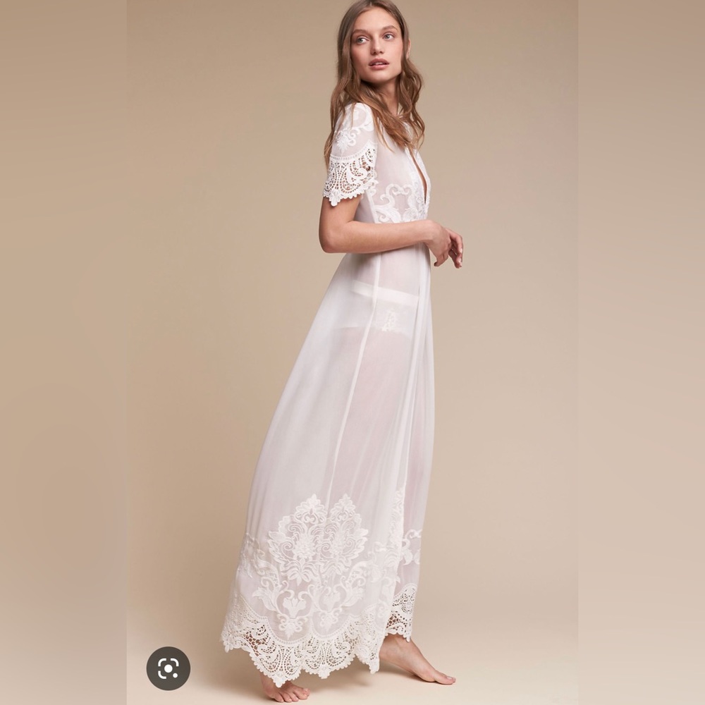 BHLDN white lace robe